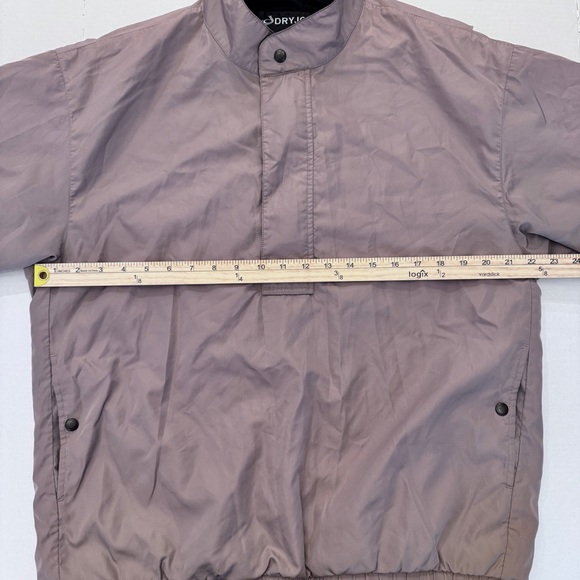 FootJoy Dryjoys Golf Rain Jacket Pullover Half Zip short sleeve windbreaker - Picture 4 of 4